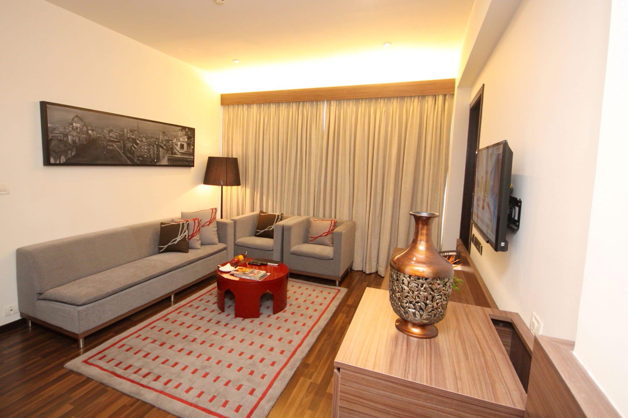 วิวันทา โกลกาตา อีเอ็ม บายพาส Hotel ภายนอก รูปภาพ Living room